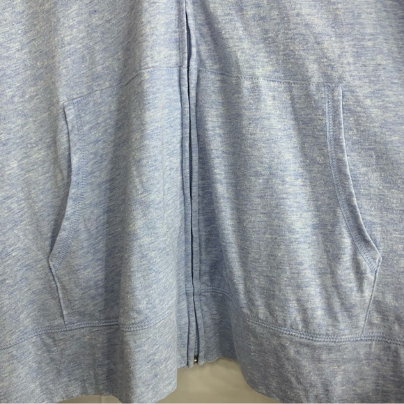 NWT Ideology Heather Blue Plus Full Zip Up Hoodie, size 2X - Picture 6 of 12